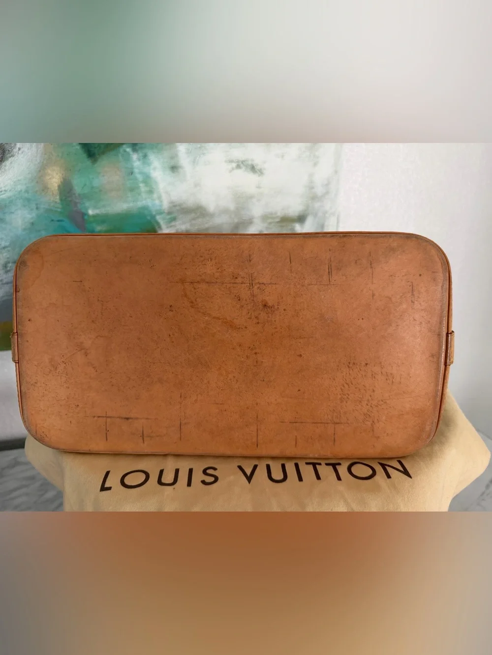 Authentic Louis Vuitton Monogram Alma PM W/Lock, Key & Dust Bag